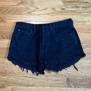 Navy Blue Brandy Melville Jean shorts
